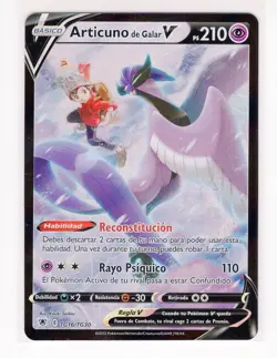 ~ESP~ Spanish Articuno de Galar Astral Radiance TG16 Pokemon Card (Z1) - Image 1