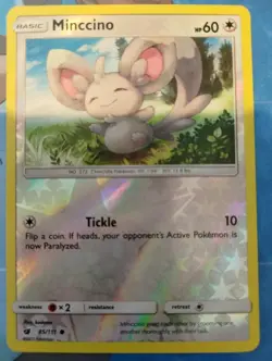 Minccino - 85/111 - Crimson Invasion - Reverse Holo - Pokemon TCG Card - NM! - Image 2