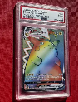Pokemon Pikachu VMAX 188/185 Vivid Voltage 2020 Secret Rainbow Rare Card TCG - Image 1