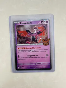 2024 Pokemon Twilight Masquerade Trick or Trade Holo Rare Fezandipiti #096 - Image 1