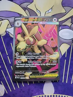 Mega Lopunny ex 115/094 Phantasmal Flames Full Art Ultra Rare Pokemon Card NM - Image 1