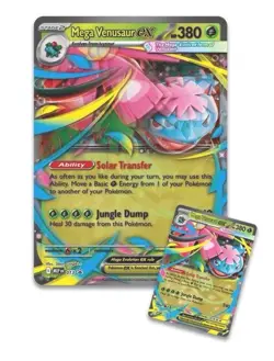 Pokemon Mega Venusaur EX Premium Collection Booster Box Promo Card Sticker - Image 3