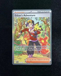 2025 Pokemon TCG English Trading Cards DRI EN 236/182 Ethan's Adventure FN45 - Image 1