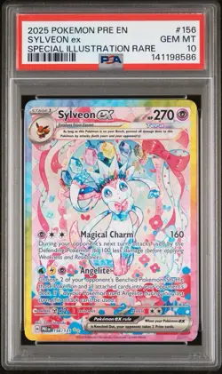 POKEMON PRE EN-PRISMATIC EVOLUTIONS 156/131 SYLVEON EX SIR PSA 10 - Image 1