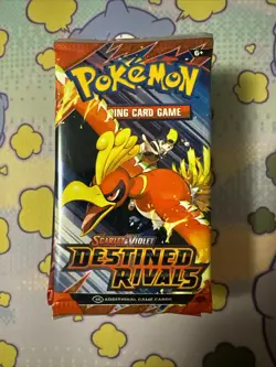 Pokemon Destined Rivals Booster Pack x10 Factory Sealed Quick Ship 10 Packs - Image 1