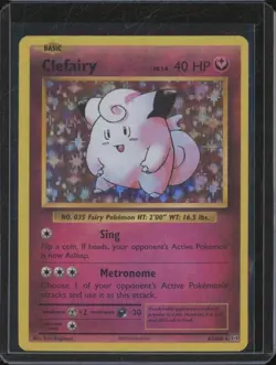 2016 Pokemon XY Evolutions 20th Anniversary CLEFAIRY #63 Holo Foil JFB3 - Image 1