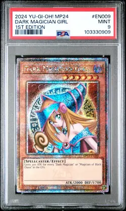 Dark Magician + Dark Magician Girl PSA 9 Bundle - TN23-EN001 MP24-EN009 Yugioh - Image 3