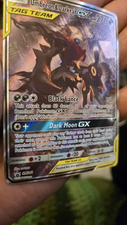 Pokemon TCG Sun & Moon Promo Umbreon & Darkrai GX SM241 TAG TEAM - Image 2