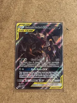 Umbreon Darkrai GX SM241 Pokemon TCG Sun Moon Tag Team Black Star Promo G1N NM - Image 1