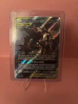 UMBREON & DARKRAI GX 2021 POKEMON TCG SUN & MOON TAG TEAM #SM241 FULL ART PROMO! - Image 5
