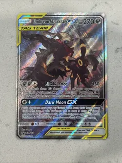 Pokemon TCG Sun & Moon Promo Umbreon & Darkrai GX SM241 TAG TEAM - Image 1