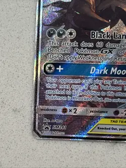 Pokemon TCG Sun & Moon Promo Umbreon & Darkrai GX SM241 TAG TEAM - Image 4