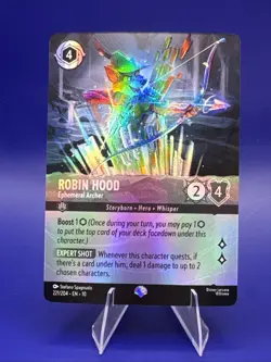 Disney Lorcana Robin Hood Ephemeral Archer 221/204 Whispers in the Well Epic - Image 1