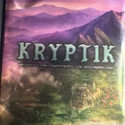 Kryptik TCG 2022 CAC Orlando Promo Card Pack Limited Edition 500 Packs SEALED LE - Image 2