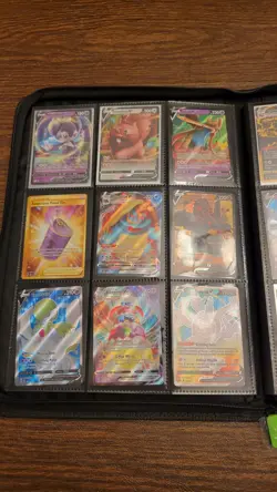 Pokemon TCG Card Collection In VaultX Binder 1 Graded Card And 1 Pikachu Vmax... - Image 3