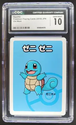 2019 POKEMON PLAYING CARDS JAPANESE SQUIRTLE OLD MAID CGC 10 C RC7 - Image 1