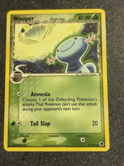 Pokemon Wooper Card Dragon Frontiers 71/101 Vintage 2006 Pokemon TCG - Image 1