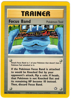 Focus Band 86/111 Neo Genesis Regular Rare Vintage Pokemon Card - Image 1