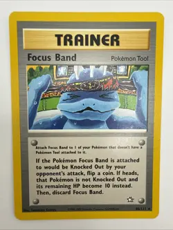 Focus Band 86/111 Neo Genesis Regular Rare Vintage Pokemon Card - Image 3