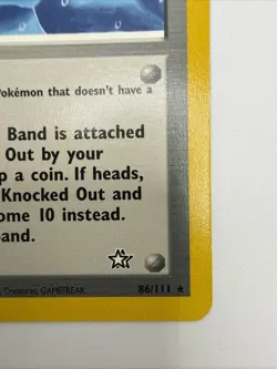 Focus Band 86/111 Neo Genesis Regular Rare Vintage Pokemon Card - Image 5