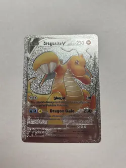 Dragonite V Dragon Gale HP230 Silver Foil Fan Art Ultra Rare Display Card M/NM - Image 1