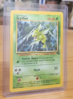 Scyther Fossil Rare 1999 Vintage Pokemon Card 26/64 WOTC - Image 2