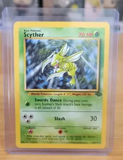 Scyther Fossil Rare 1999 Vintage Pokemon Card 26/64 WOTC - Image 4