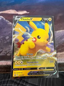 Pikachu V SWSH061 SWSH: Sword & Shield Promo Cards Holo NM - Image 1