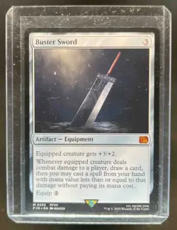 2025 Magic: The Gathering Final Fantasy Buster Sword Rare #0255 - Image 1