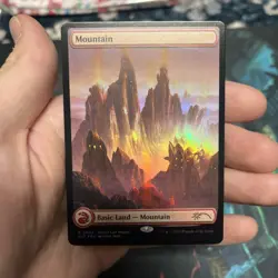 MagicCon 2025 ✨FOIL Red Lotus Mountain 0034 - EXCLUSIVE RARE Promo - John Avon - Image 1