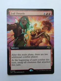 MTG Full Throttle (DFT) Aetherdrift Extended Art Regular Rare 386 - Image 1
