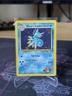 Misty's Seadra (Prerelease) 009/132 Pokemon Wotc Promo Card Holo - Image 1