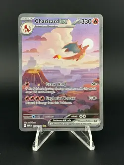 Pokemon TCG Charizard EX Sir 199/165 Sv: Scarlet & Violet 151 Holo Card English - Image 1