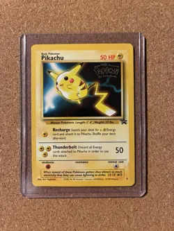 Pikachu Pokemon The First Movie Black Star Promo Card #4 Vintage WOTC TCG - Image 1