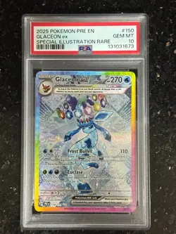 Pokemon TCG - Glaceon ex 150/131 - PSA 10 Gem Mint - Prismatic Evolutions - Image 1