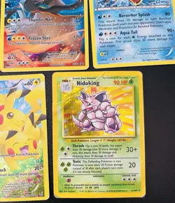 🔥Pokemon Full Art Black Star Promo Lot Of (10) Pikachu Nidoking Heavily Played - Image 2
