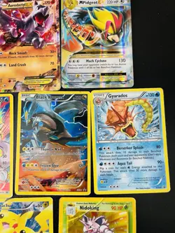 🔥Pokemon Full Art Black Star Promo Lot Of (10) Pikachu Nidoking Heavily Played - Image 4