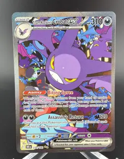 Pokemon TCG Team Rockets Crobat EX SIR Destined Rivals #234/182 NM - Image 1