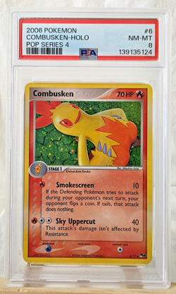2006 Pokemon POP Series 4 Combusken-Holo #6 PSA NM-MT 8 *LOW POPULATION* - Image 1