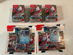 Paradox Rift Build and Battle Box Scarlet & Violet Pokemon Lot Of 3 + 3 Pack(x2) - Image 1