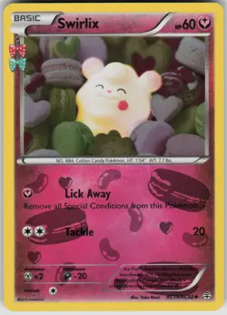 Pokemon Swirlix Uncommon Generations: Radiant Collection RC19/RC32 LP - Image 1