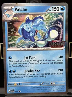 Palafin SVP 036 Stamped Pre Release Obsidian Flames Promo Pokemon TCG Holo LP - Image 3