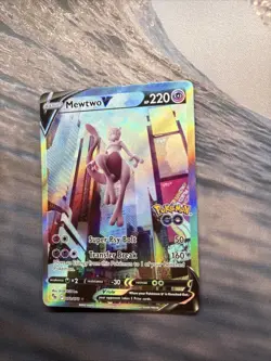 Mewtwo V (Alternate Full Art) 072/078 Pokemon GO Holo - Image 1