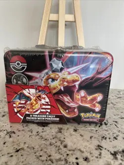 Pokemon TCG Fall 2023 Collectors Chest Lunchbox Tin Tera Charizard - New/Sealed - Image 1