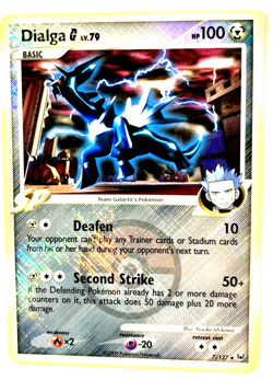 DIALGA G LV. 79 - Platinum - 7/127 - RARE - Crosshatch Reverse HOLO NM - Image 1