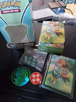 Pokemon TCG Professor Juniper Premium Collection Sleeves Dice Coins Box - Image 1