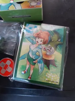 Pokemon TCG Professor Juniper Premium Collection Sleeves Dice Coins Box - Image 2