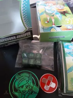 Pokemon TCG Professor Juniper Premium Collection Sleeves Dice Coins Box - Image 3