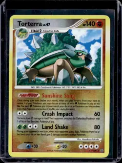 2008 Pokemon Diamond & Pearl Stormfront Torterra Holo Rare #11/100 - Image 1