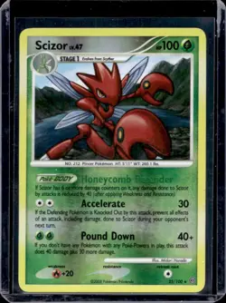 2008 Pokemon Diamond & Pearl Stormfront Scizor Holo Rare #25/100 - Image 1